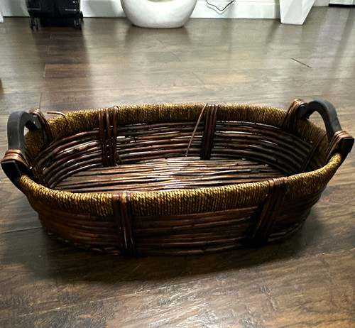 Oval wicker basket - wicker,