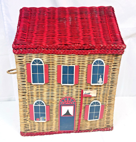 Vintage large wicker basket - vintage,